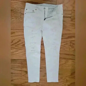 White American Eagle Distressed Jeans Low-rise 32x30